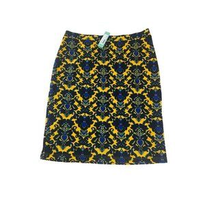 NWT Stitch Fix Brixton Ivy's Women's Yellow Blue Patterned Skirt - 2XL